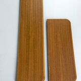 Ensemble de 2 étagères murales en teck du milieu du siècle, années 1970