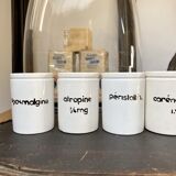 Set of 11 pharmacy jars