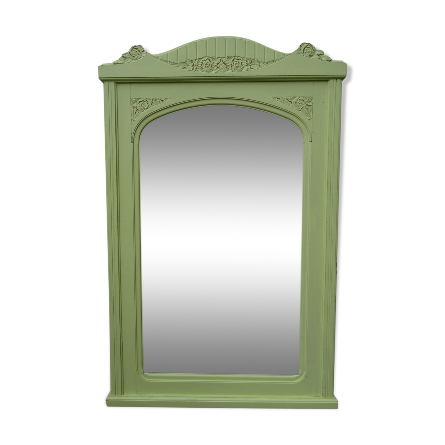 Solid oak framed mirror 77x120