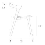 Black oak bok chair ethnicraft