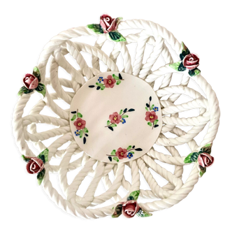 Braided ceramic basket