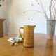 Vintage yellow glazed stoneware jug