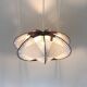 Vintage Scandinavian style wooden woven suspension – Corolle L – D54 cm