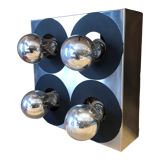 Wall lamp 4 metal bulbs from the 70s