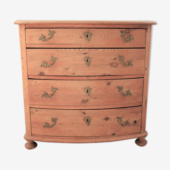 Commode galbée en épicéa