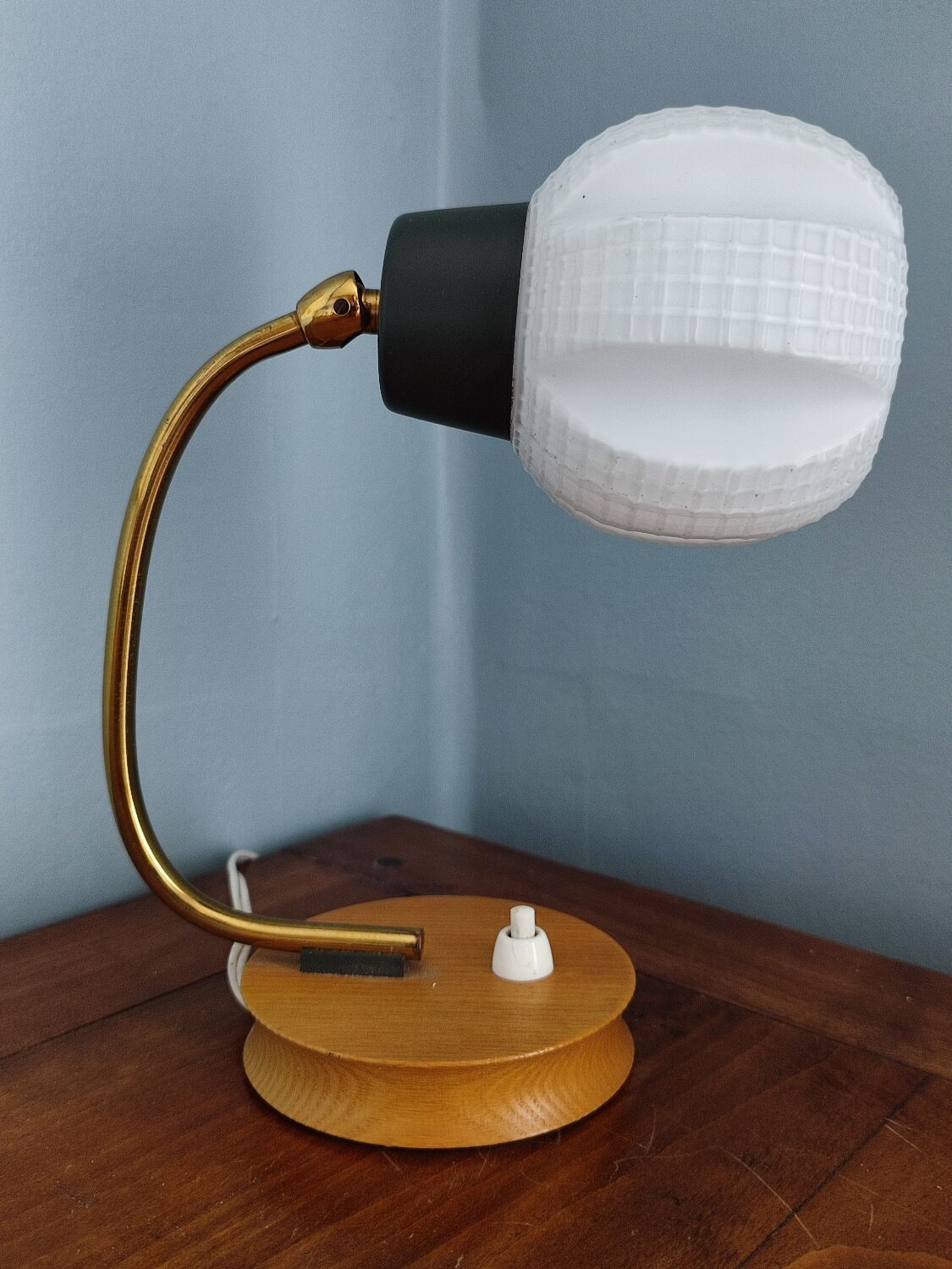 Vintage opaline table lamp