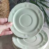 Green ceramic tea set