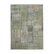 Handwoven Turkish Contemporary 176 cm x 246 cm Grey Patchwork Carpet