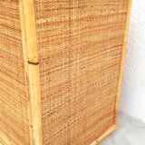 Wicker and bamboo buffet 1970
