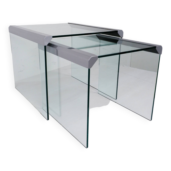 Ensemble de 2 tables d'appoint par Gallotti & Radice