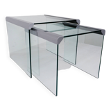 Set of 2 side tables by Gallotti & Radice