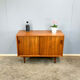 Small sideboard with sliding doors, teak, 1960s