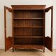 Classic style display cabinet in cherry wood