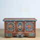 Folk art wedding chest, dated 1718