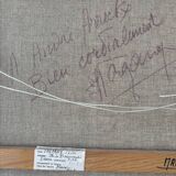 Abstract rose signed