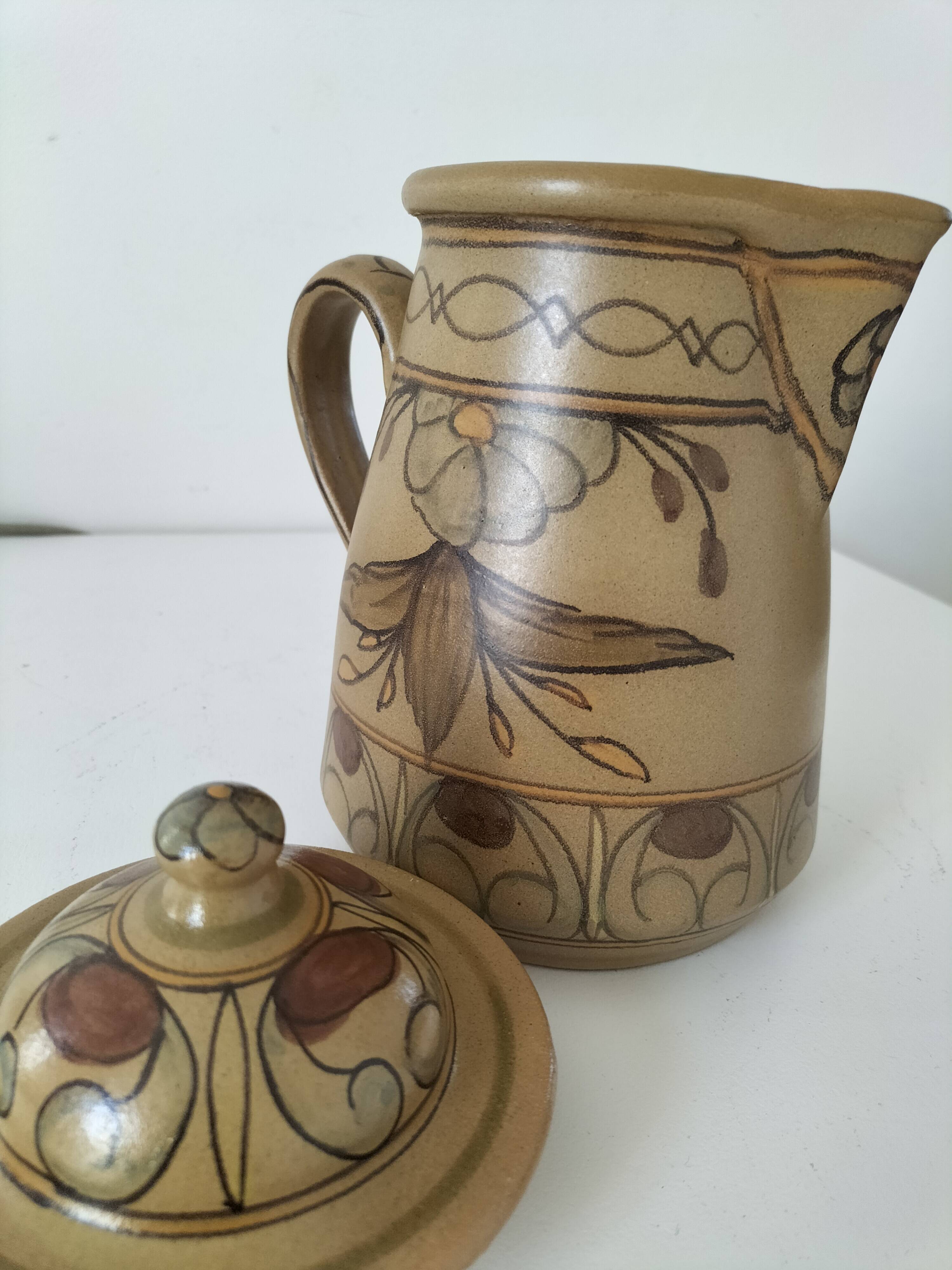 Signed Portuguese pottery jug