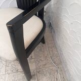 Chaise design en bois noir