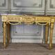 Louis XVI Console in Gilded Wood, Grey Ardennes Marble, 18th Century