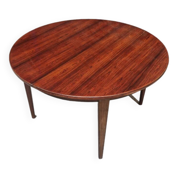 Table vintage scanbdinave en palissandre de Rio, moèle 55, Omann Jun.