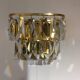 Golden crystal stamps sconces