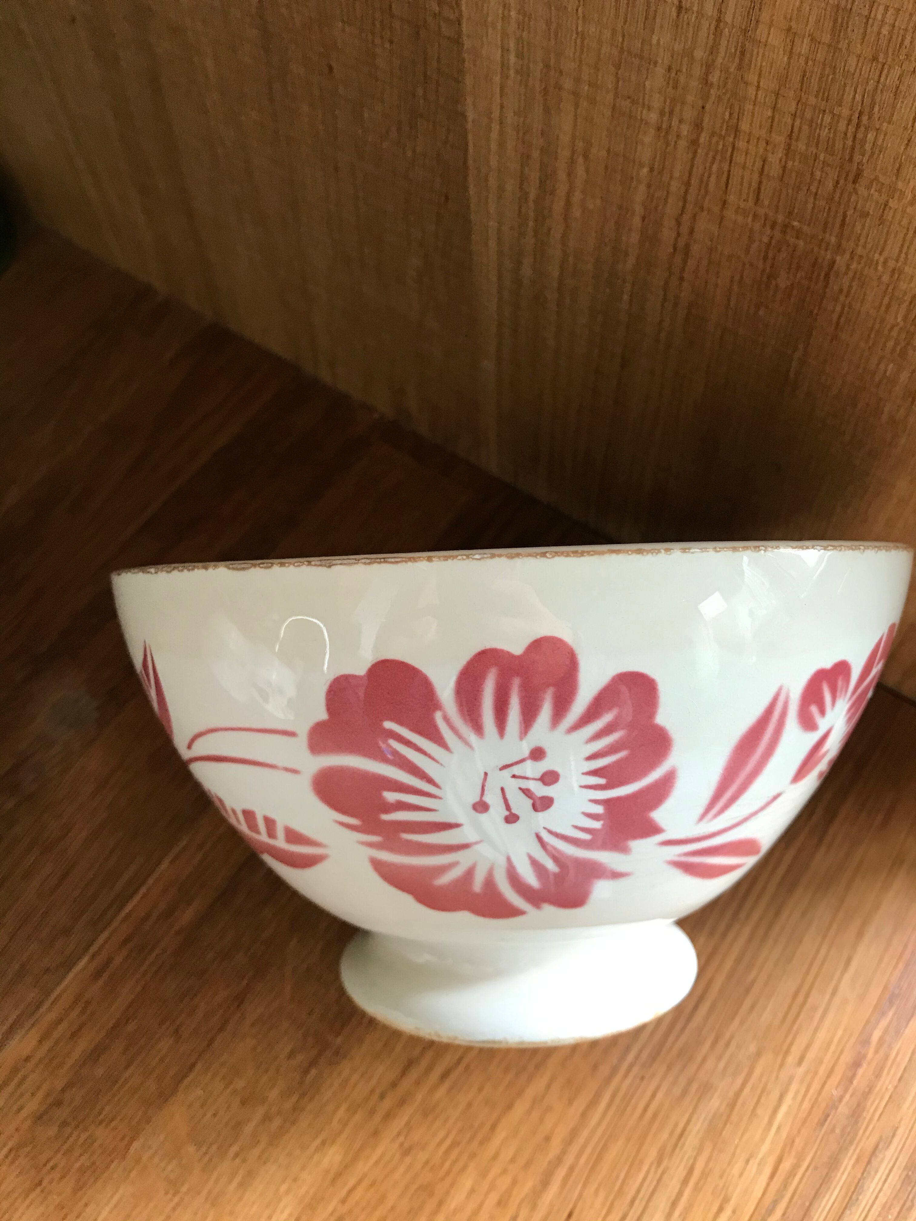 Old XXL bowl said bowl in Chabrot. Sarreguemines Digoin.