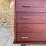 Vintage chest of drawers with 4 drawers, splayed legs circa 1960s