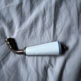 Porcelain and brass door handle