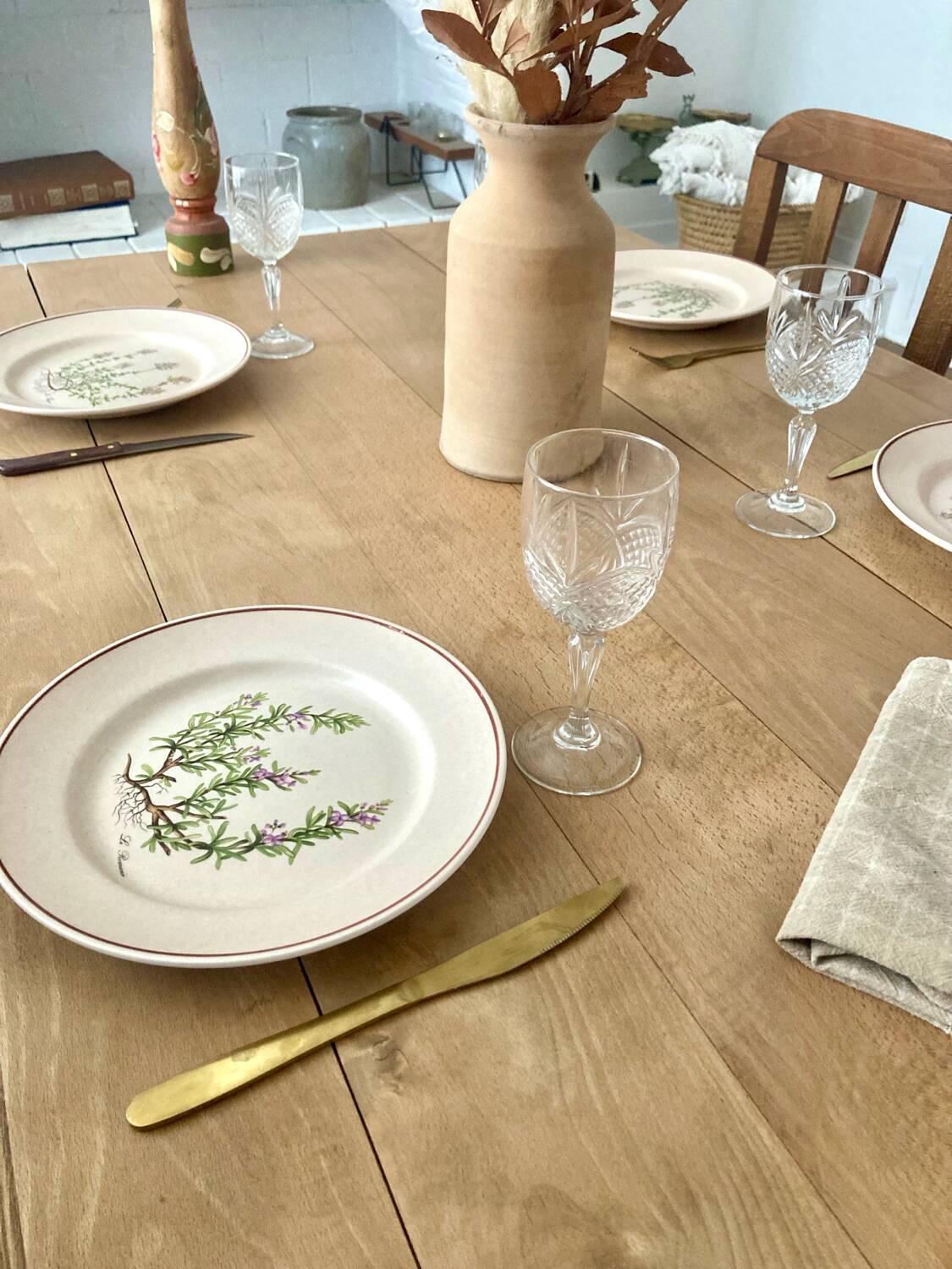 Antique solid oak table