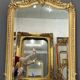 Miroir 156x106 ancien XIXè,dorure à la feuille d’or