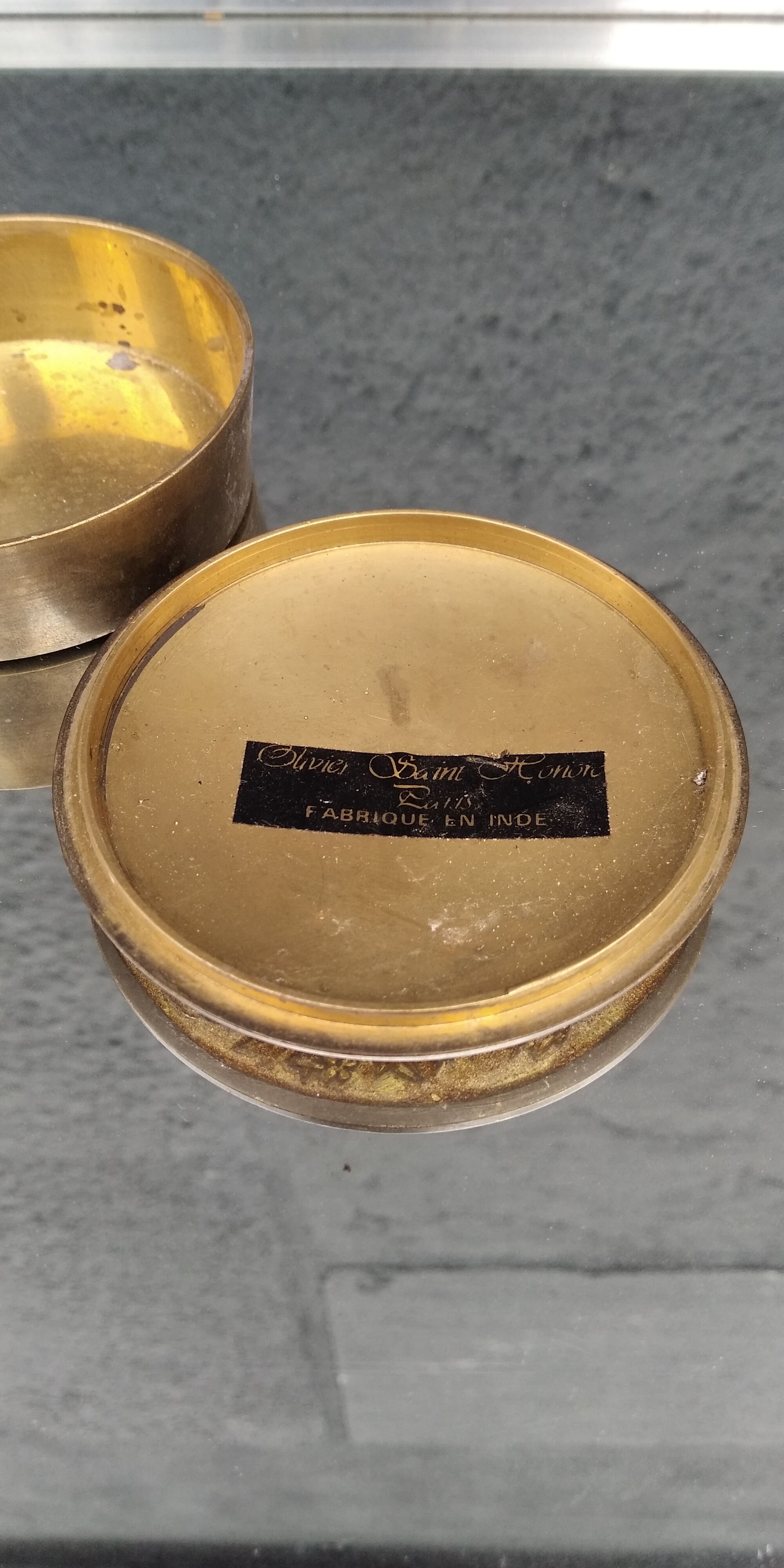 Brass box Olivier Saint Honoré