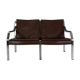 Canapé 2 places en cuir par Walter Knoll années 1970