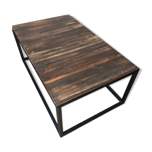 Table en bois et métal