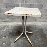 Old bistro table 1960 metal
