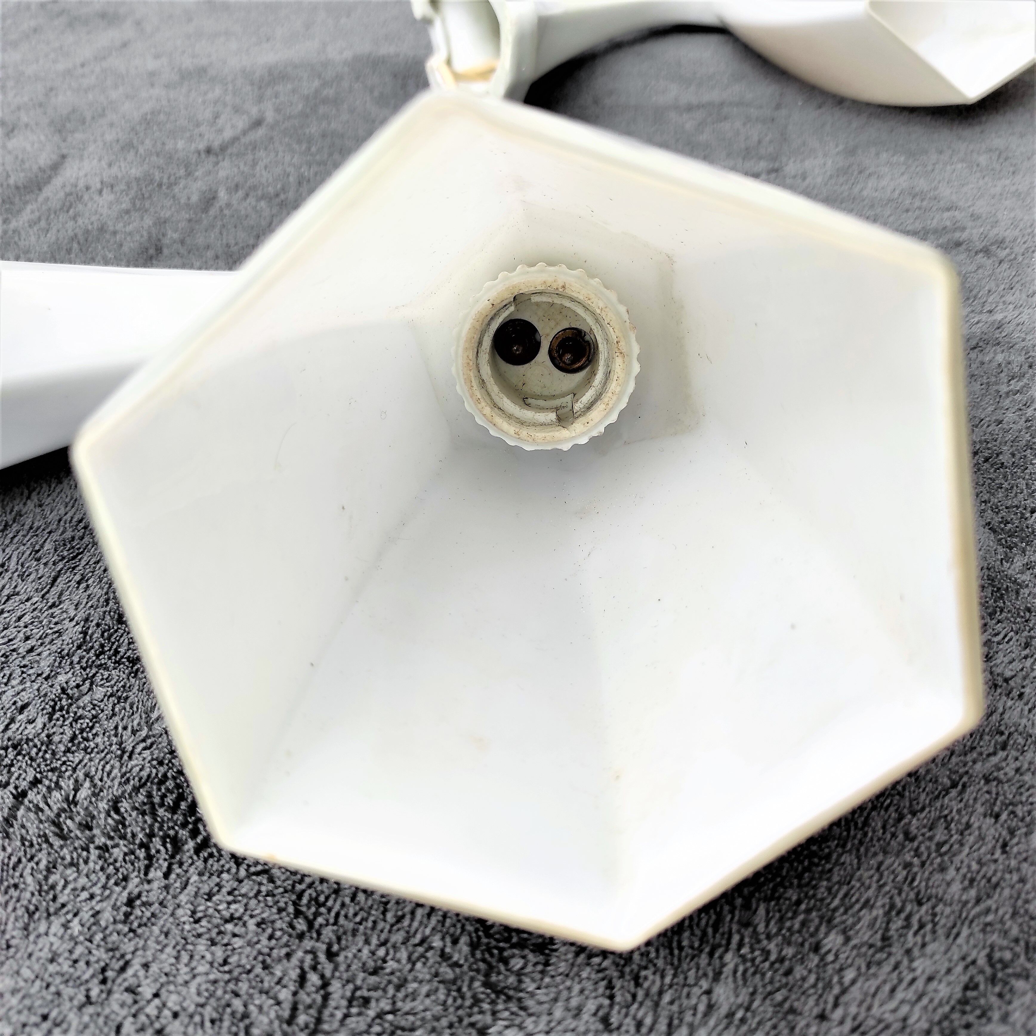 Pair of white opaline sconces early 20th century