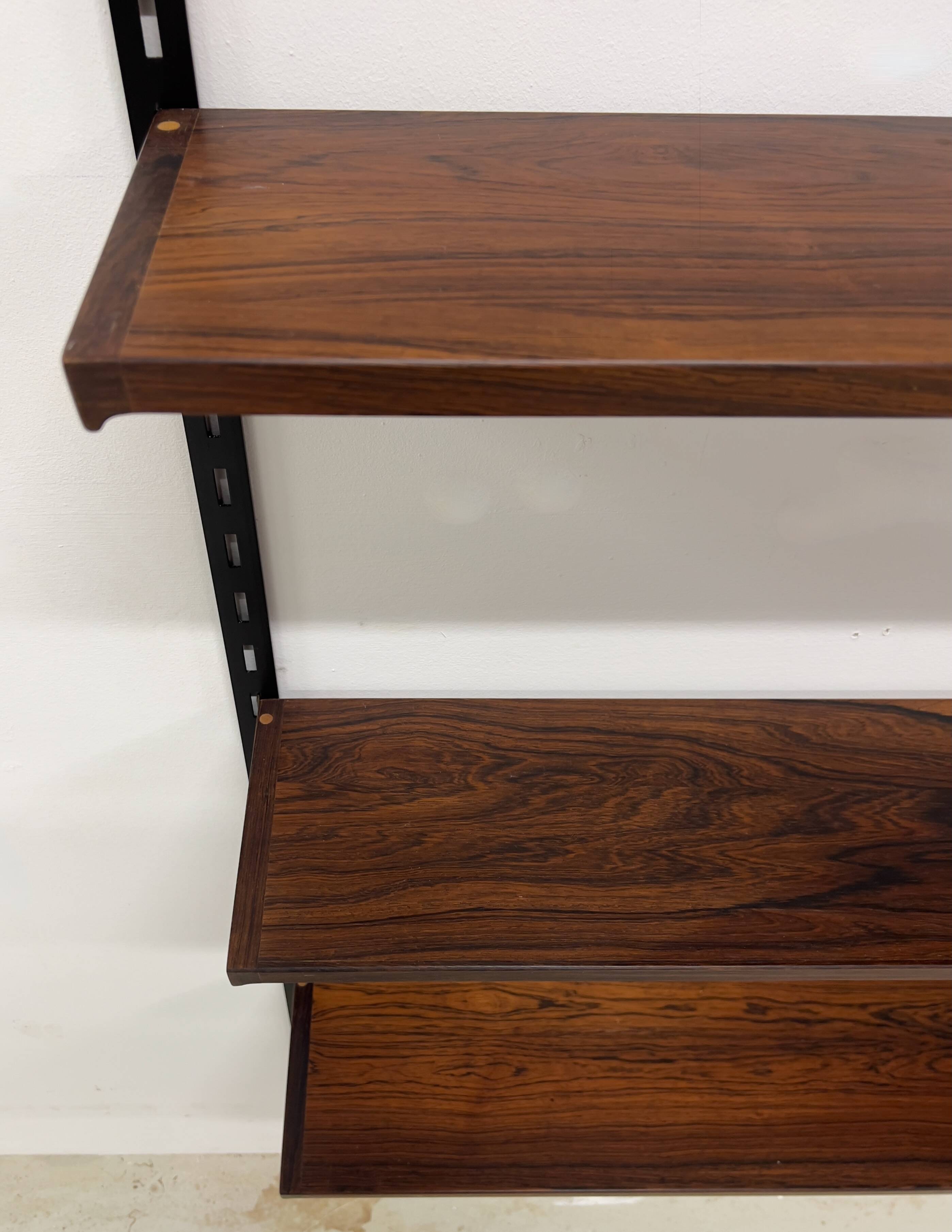Rosewood Shelves By Kai Kristiansen For Feldballes, 1960s.
