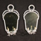 Paire de miroirs de style Louis XVI, XXème siècle