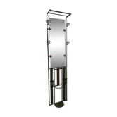 Cloakroom coat rack iron forge