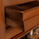 Vintage 20thc italian modular teak wall cabinet c.1960