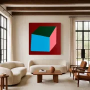 Contemporary canvas painting signed Bodasca "Volume n.1"