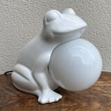 Vintage 80's frog lamp