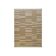 Tapis en jute beige en relief blanc 80x150 cm