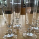 4 Champagne flutes