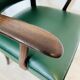 Danish Rosewood Green Leather Fully Restored Armchair, 1960´s