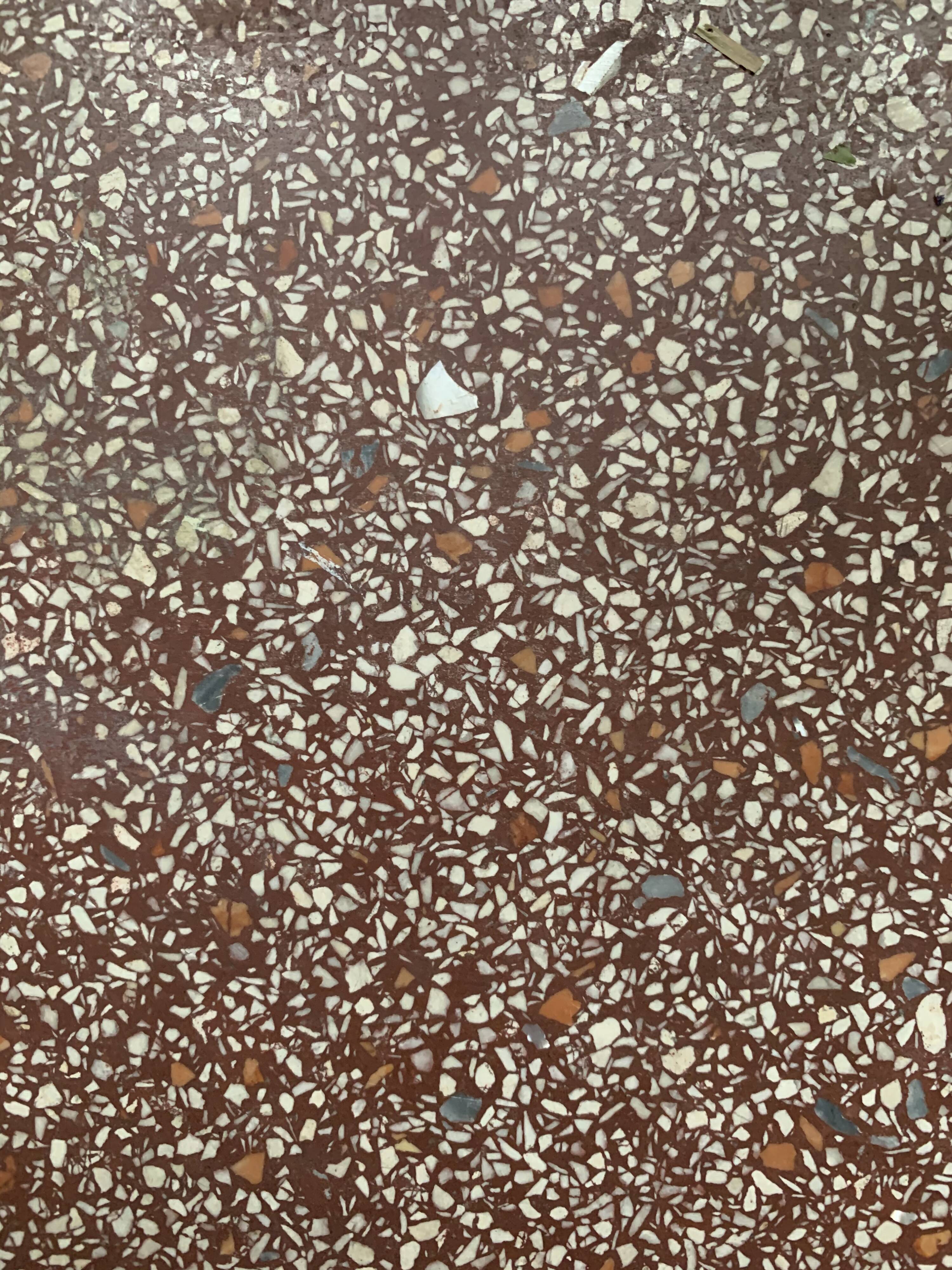 Powder pink and terrazzo dresser