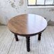 Table 1900 walnut round turned legs