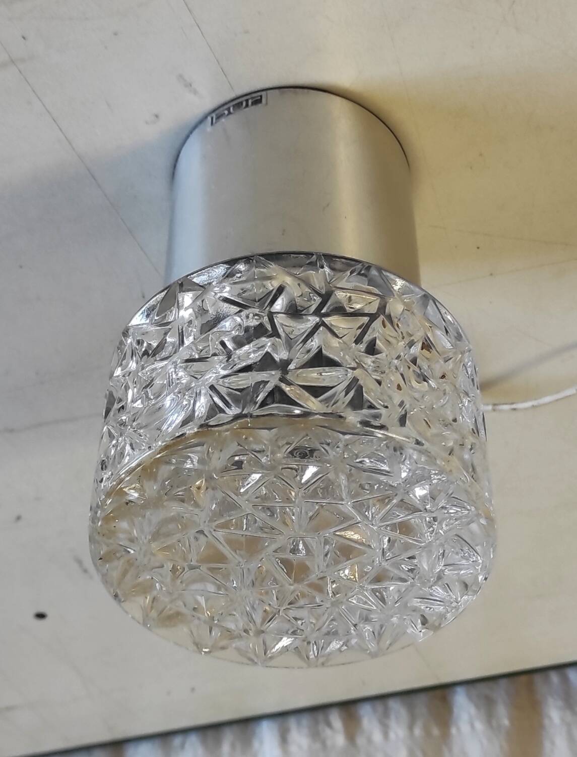 70's designer ceiling light by bur leutchen