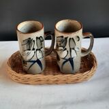 Stoneware mugs