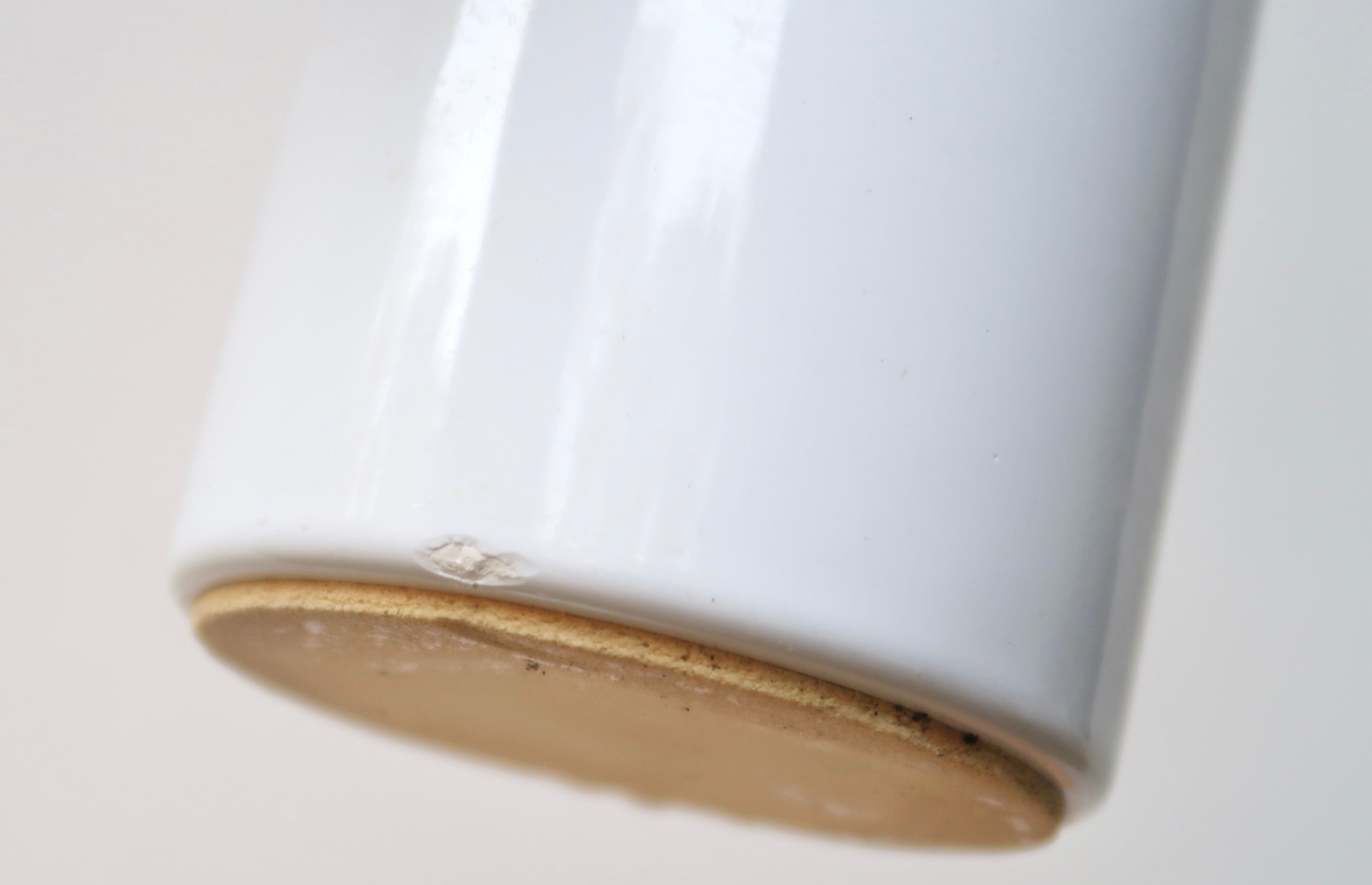 White and yellow ceramic box, 80s