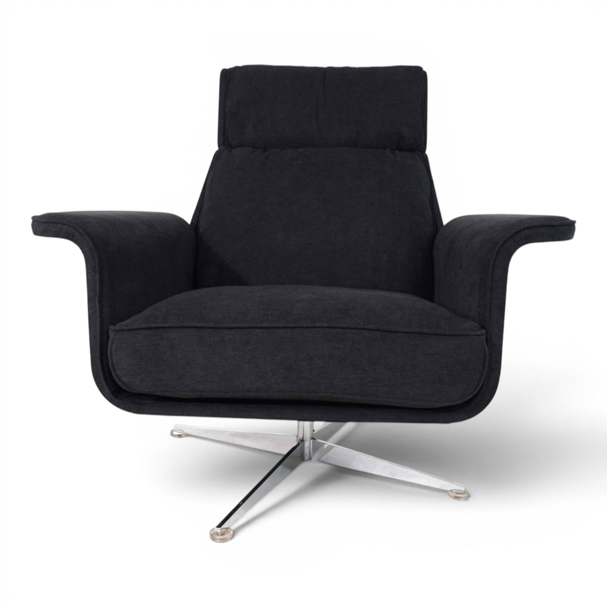 Kaufeld Siesta 62 lounge chair with ottoman by Jacques Brule, 1960