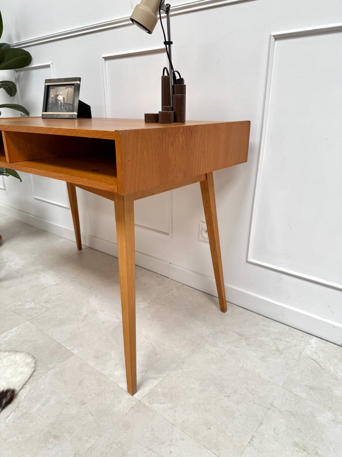 Vintage compass leg desk